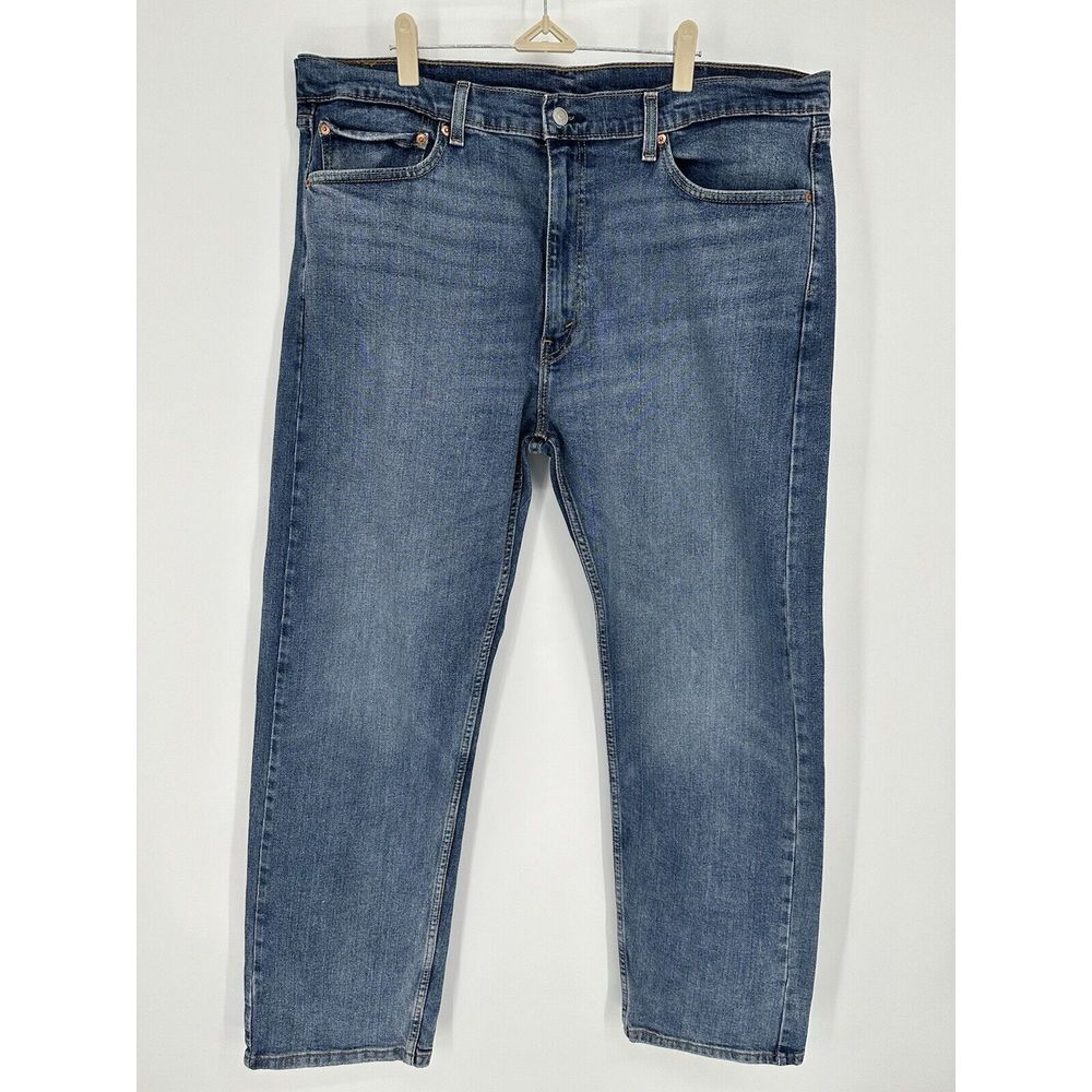 Levi's 505 Jeans Mens 40x30 Blue Denim Regular Fit Straight Leg Red‎ Tag S110782